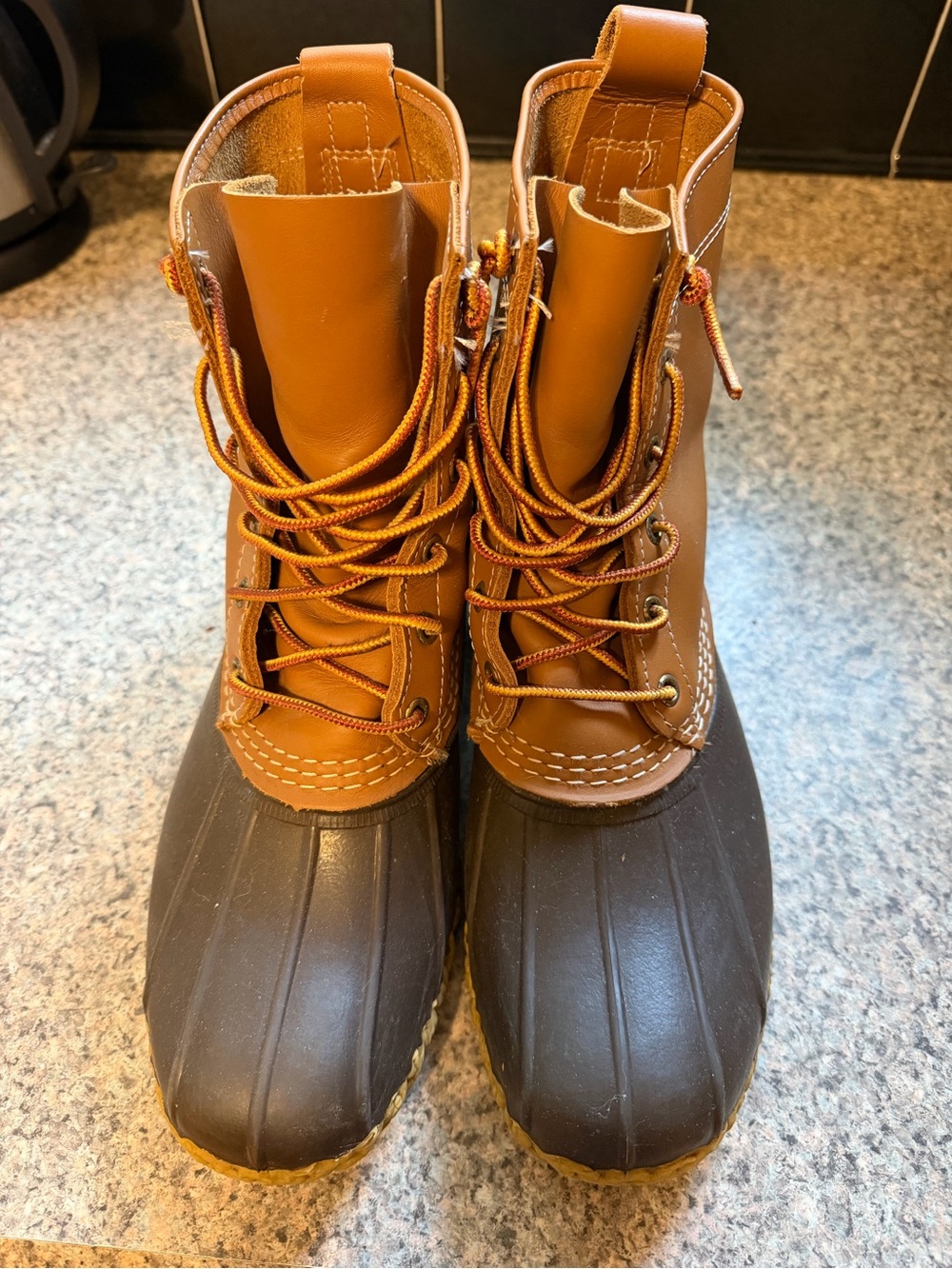 Waterproof Duck Boots in Brown/Tan